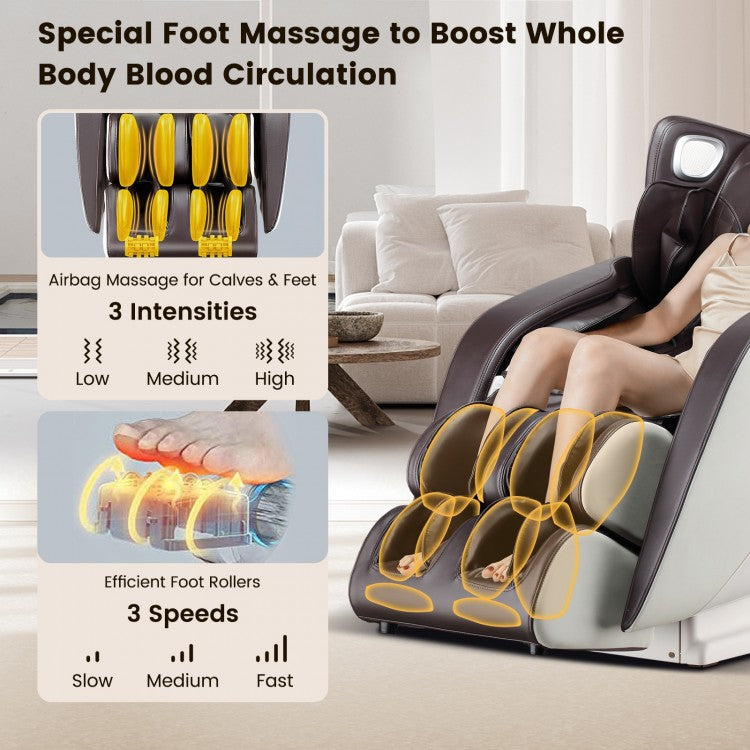 Full Body Zero Gravity Massage Chair with SL Track Airbags Heating