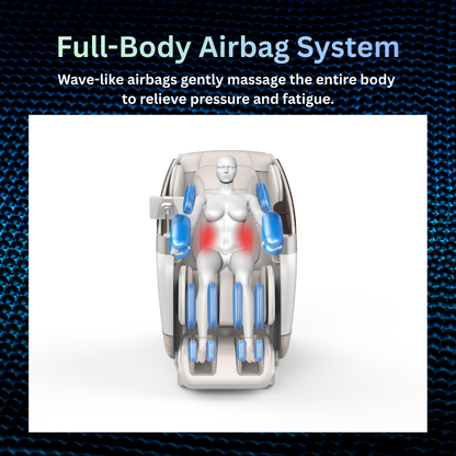 *PRE-ORDER* A3810: The 4D Pro Performance AI Zero Gravity Heated Full Body Massage Chair with Extended SL Track