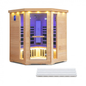 3-5 People Corner Far Infrared Premium Wooden Sauna for Home